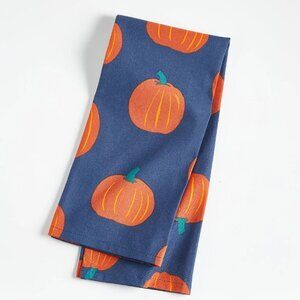 Halloween Crate and Barrel Pumpkin Kitchen Towel - NEW! 20"x30"